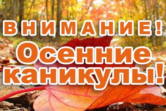 Осенние каникулы.